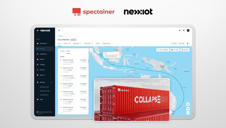 Spectainer and Nexxiot Deliver Innovation Driving the Sustainability Race in Maritime Transportation